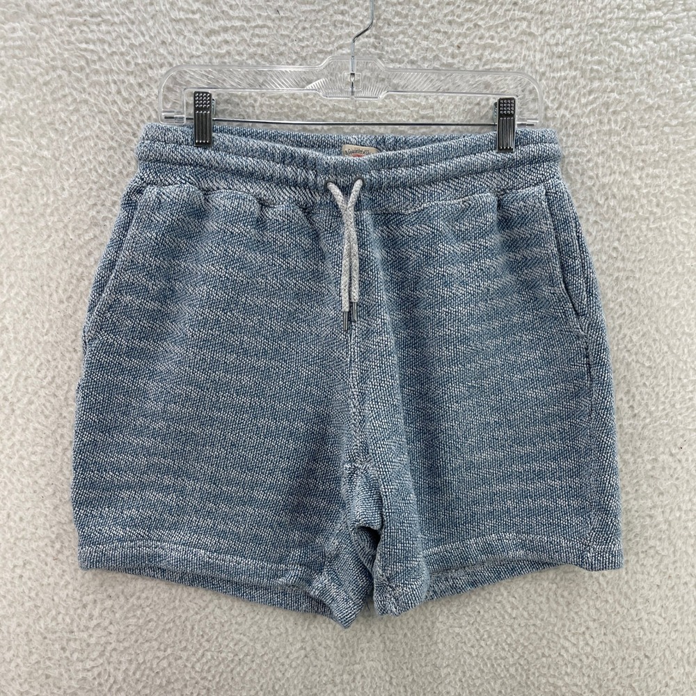 Faherty Brand Sweat Shorts Mens Large Blue Whitewater Marl Preppy Summer Coastal